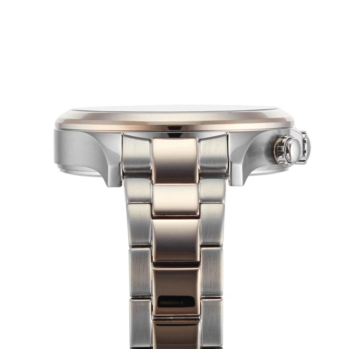 Hugo Boss Womens 1502564 Pandora Two Tone Stainless Steel Watch With Rose Gold Accents