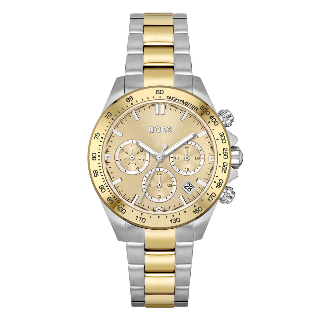 Hugo Boss Womens 1502618 Novia Gold Tone Stainless Steel Watch