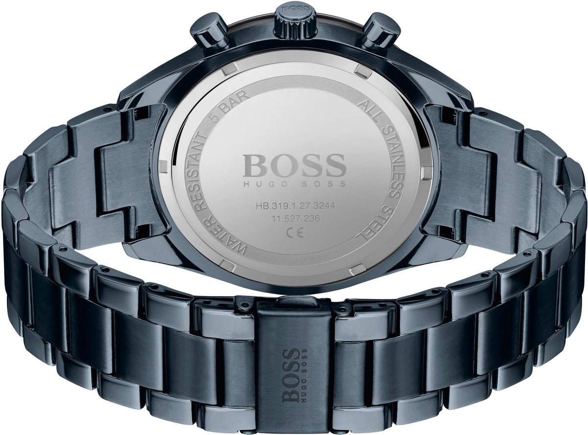 Hugo Boss Mens 1513865 Chronograph Blue Stainless Steel Watch