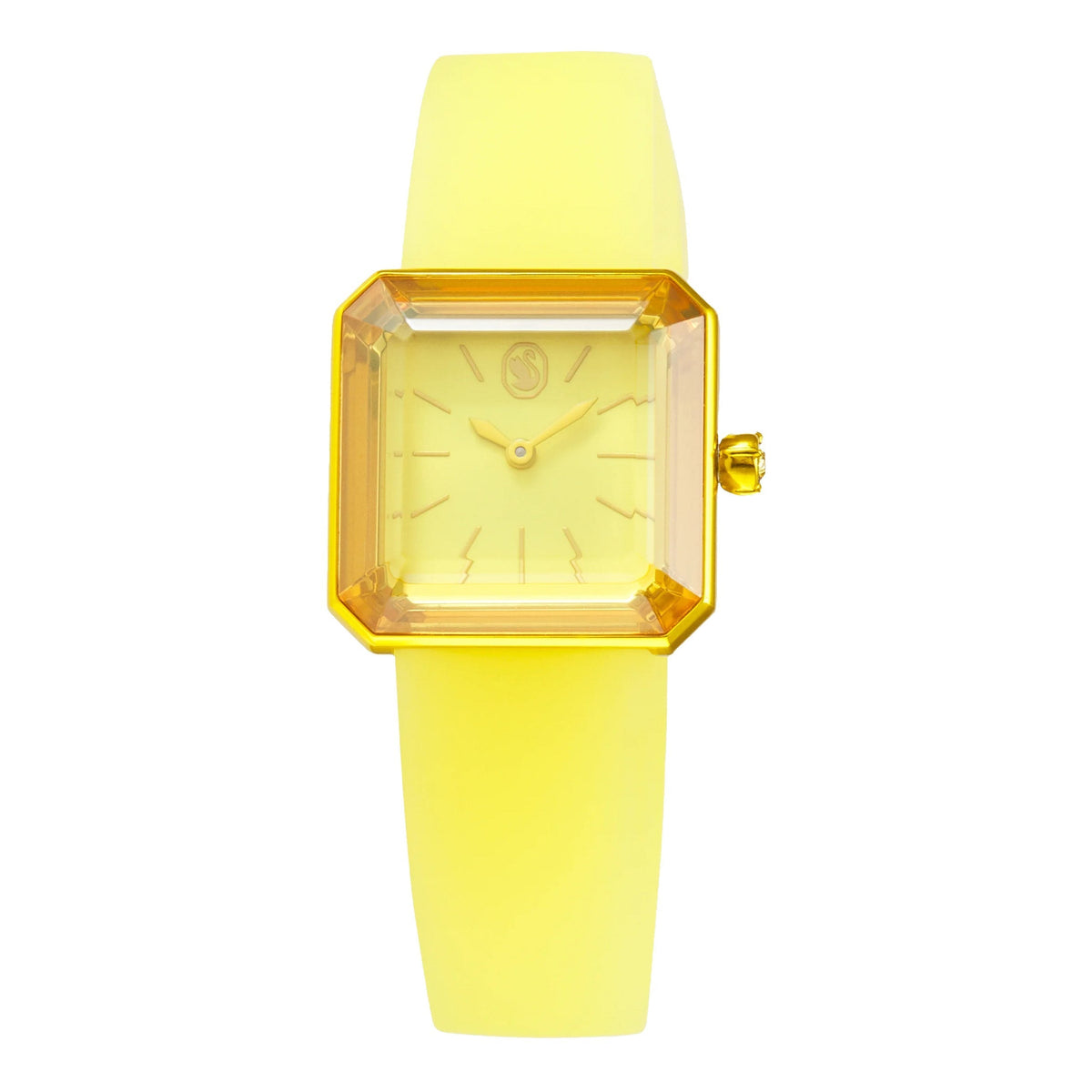 Swarovski Watch Lucent With Silicone Strap Yellow 5624382
