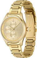 Hugo Boss Womens 1502584 Grand Course Quartz Gold Tone Stainless Steel Watch