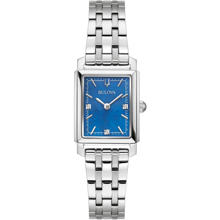 Ladies Sutton Blue Oblong Watch 96p245