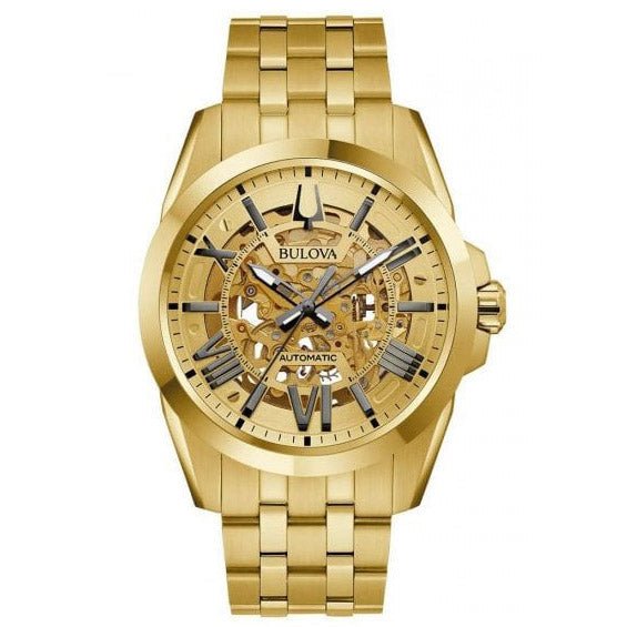 Bulova Classic Mens Gold Watch 97a162