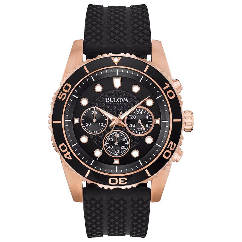 Bulova Exclusive Mens Black Watch 98a192