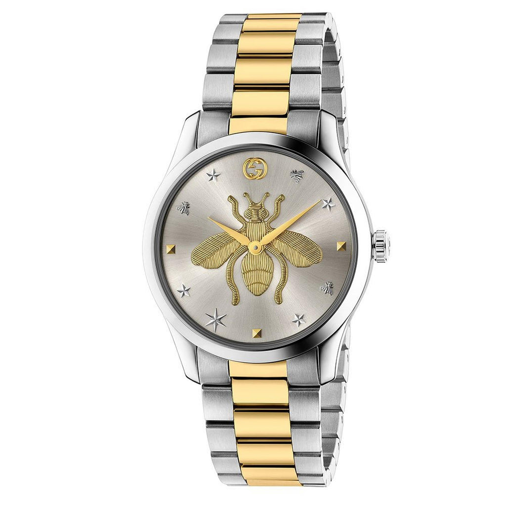 Gucci G Timeless Iconic Steel And Gold Pvd Watch Ya1264131