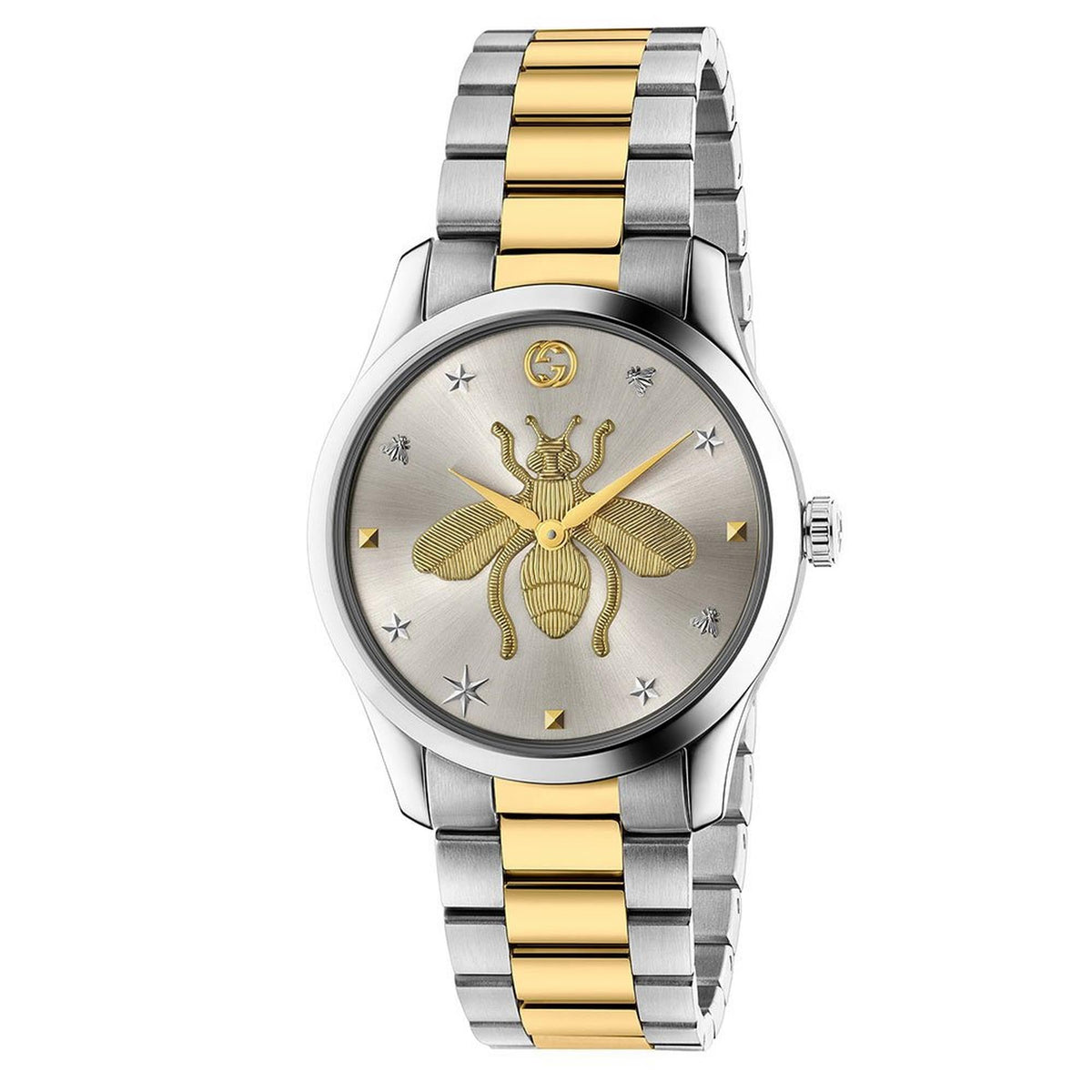 Gucci G Timeless Iconic Steel And Gold Pvd Watch Ya1264131