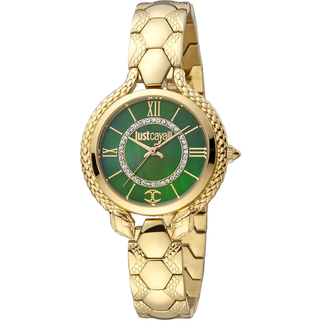 Just Cavalli Cerimonioso Yellow Gold Green