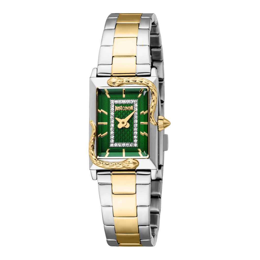 Just Cavalli Dolcezza Snake Two Tones YG Green