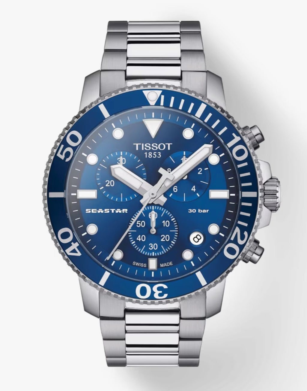 Tissot Chronograph Watch Seastar 1000 Blue T1204171104100