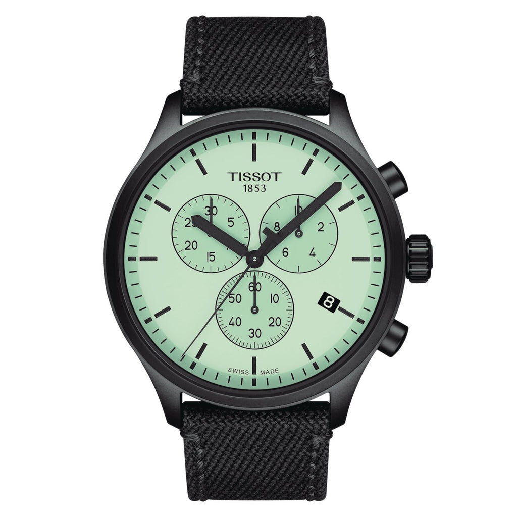 Tissot Mens Watch Tissot Chrono Xl 45mm Green Black T1166173709100