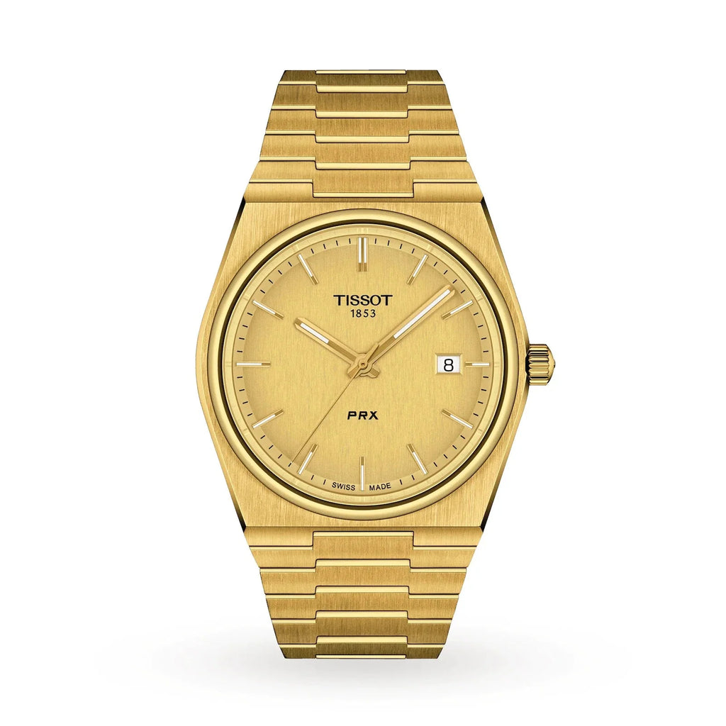 Tissot Mens Watch Prx Yellow Gold T1374103302100