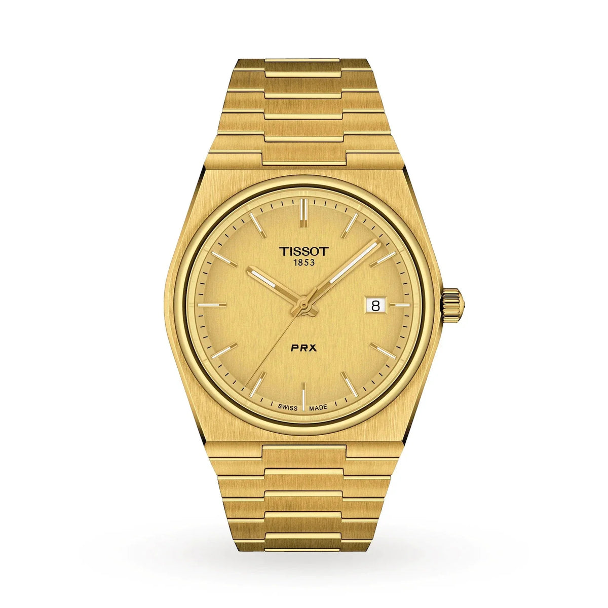Tissot Mens Watch Prx Yellow Gold T1374103302100