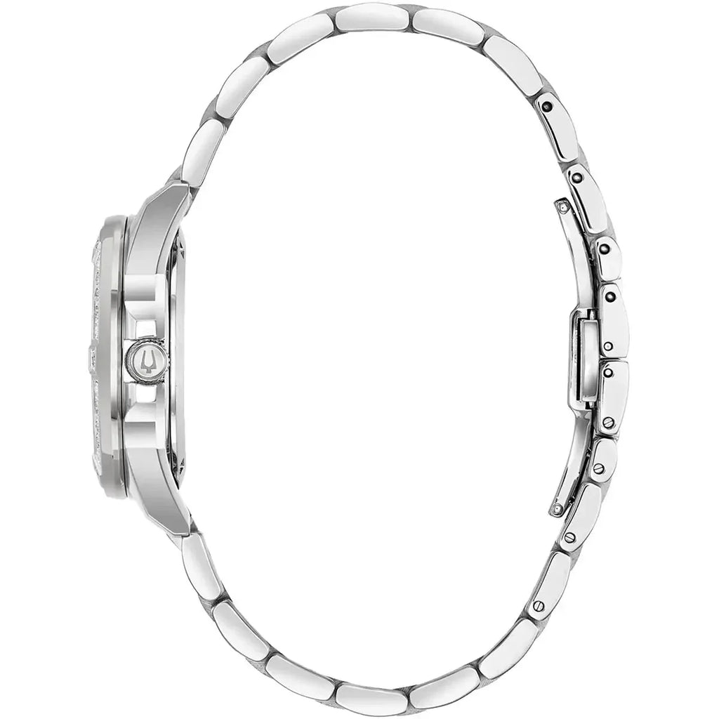 Bulova Marine Star Ladies Silver Watch 96r215