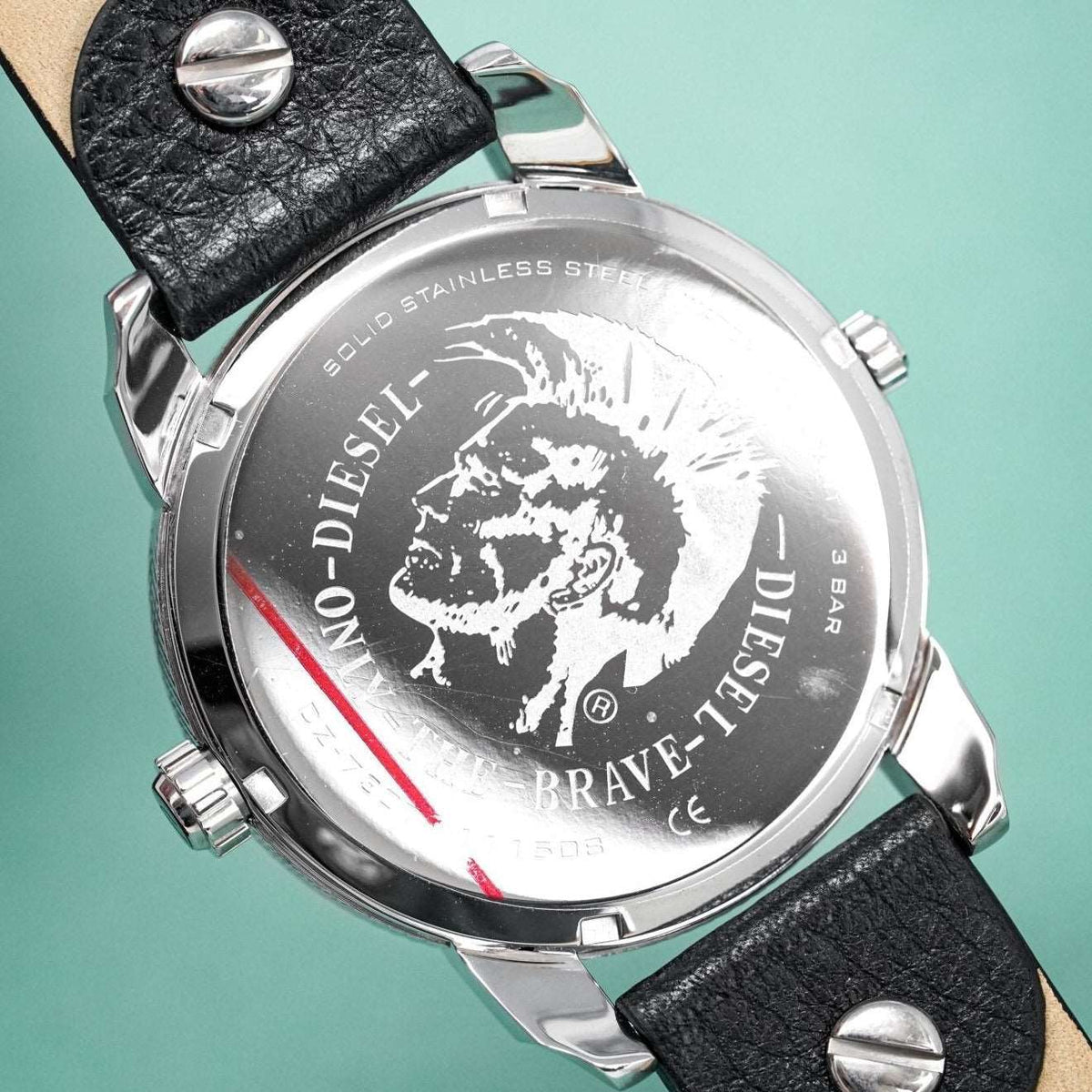 Diesel Dz7307 Men S Mini Daddy Silver Black Watch