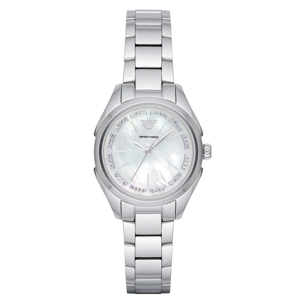 Emporio Armani Ar11030 Ladies Valeria Silver Watch