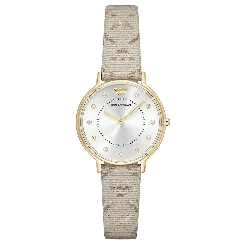 Emporio Armani Ar11042 Ladies Beige Watch