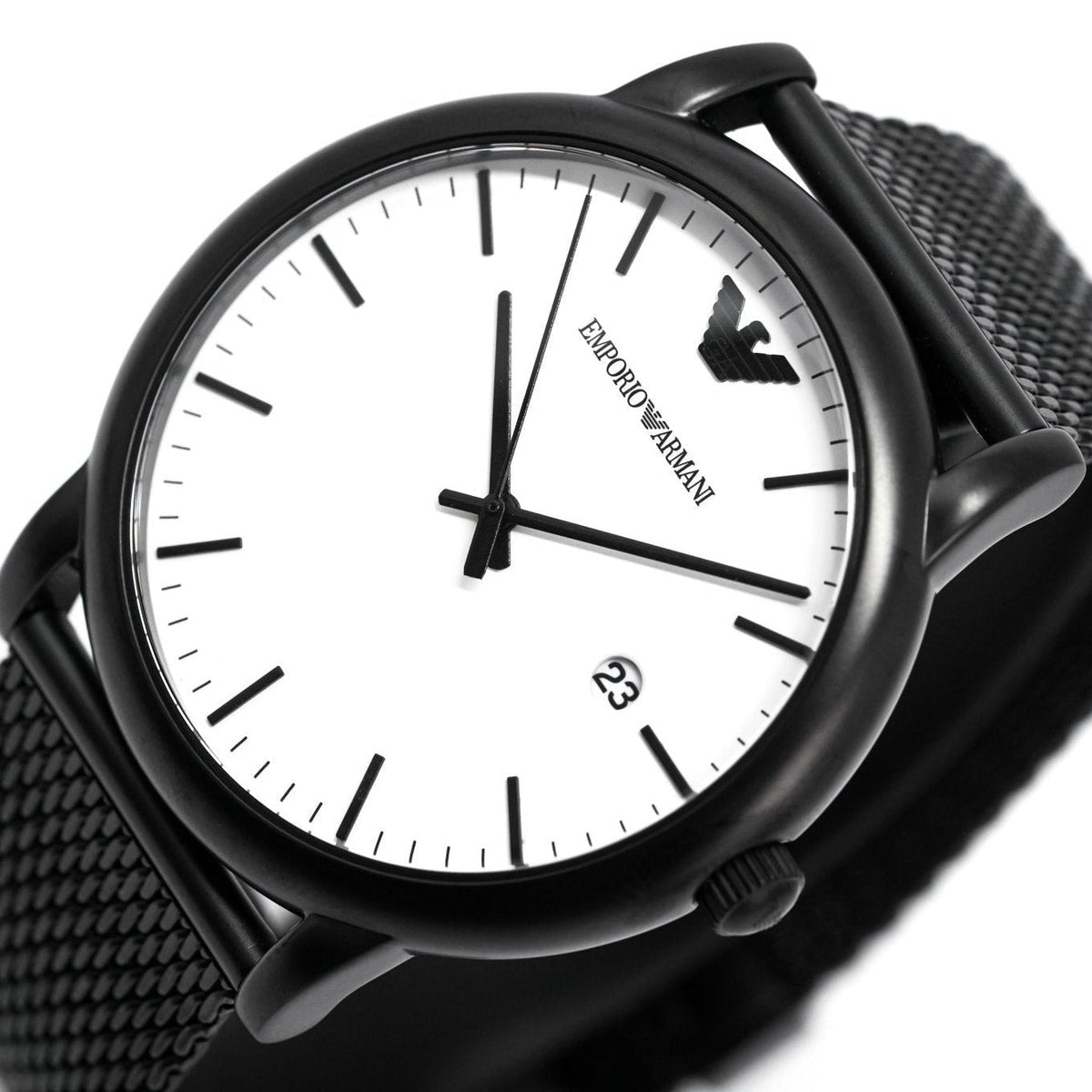 Emporio Armani Ar11046 Men S Luigi Black Pvd Watch