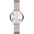 Emporio Armani Ar11113 Ladies Silver Rose Gold Watch