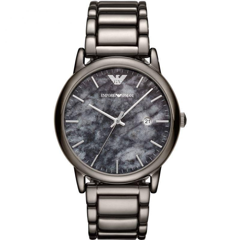 Emporio Armani Ar11155 Men S Luigi Blue Marble Watch