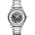 Emporio Armani Ar60006 Men S Meccanico Silver Watch