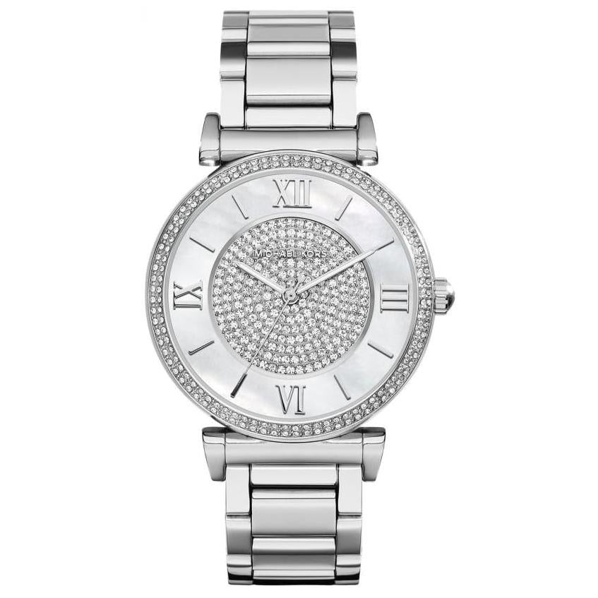 Michael Kors Mk3355 Ladies Catlin Bracelet Silver Watch