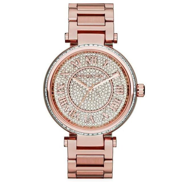 Michael Kors Mk5868 Ladies Skylar Crystal Rose Gold Watch