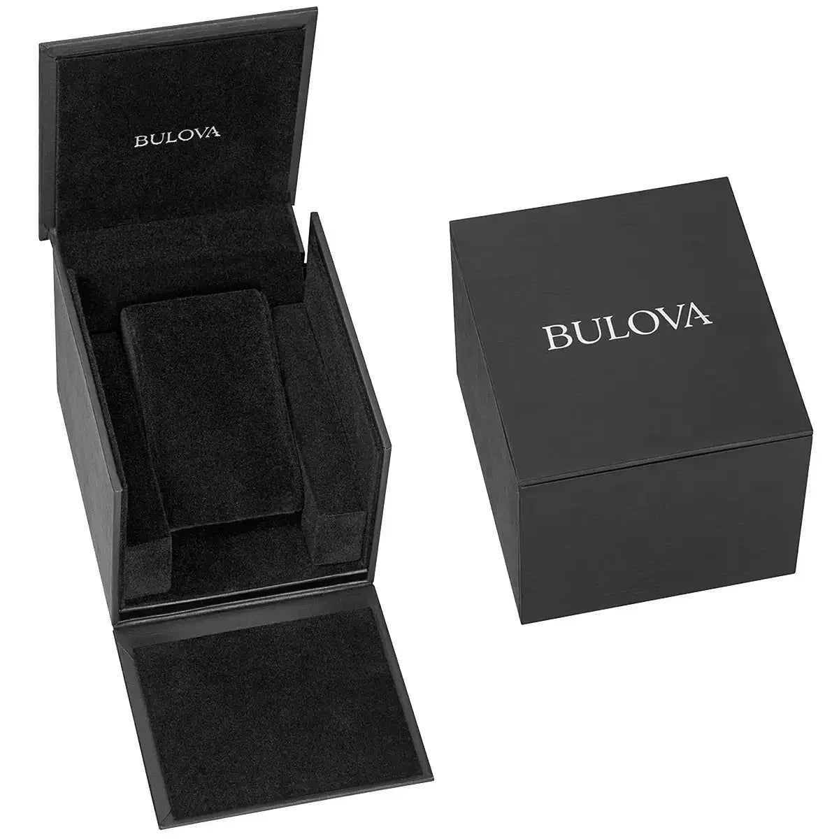 Bulova Classic Skeleton Auto Mens Brown Watch 97a133