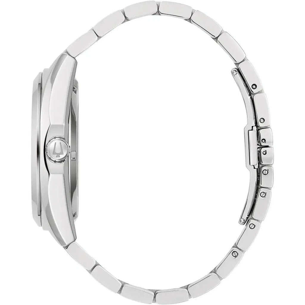 Bulova Surveyor Auto Mens Silver Watch 96a274