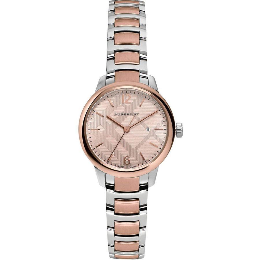 Burberry Ladies Watch Swiss Classic Two Tone Bu10117