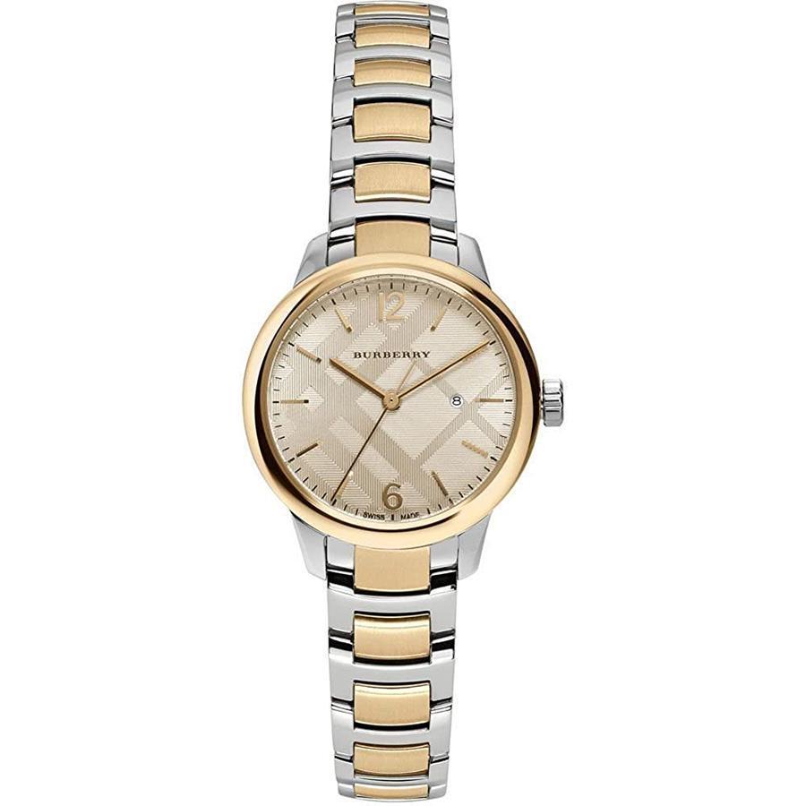 Burberry Ladies Watch Swiss Classic Two Tone Bu10118