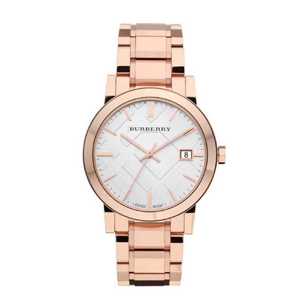 Burberry Ladies Watch The City Rose Gold Pvd Bu9004