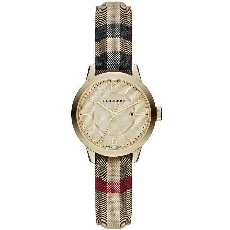 Burberry Ladies Watch The Classic Yellow Gold Bu10104