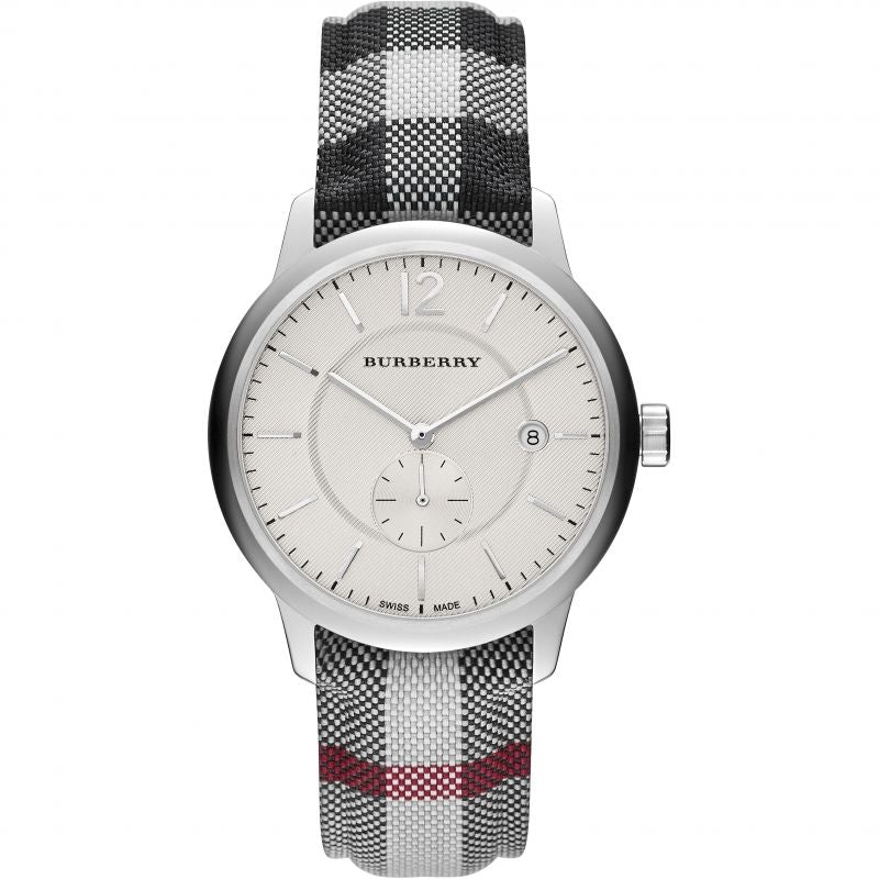 Burberry Mens Watch The Classic Horseferry Silver Bu10002
