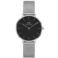 Daniel Wellington Ladies Silver Petite Stirling Watch Dw00100162