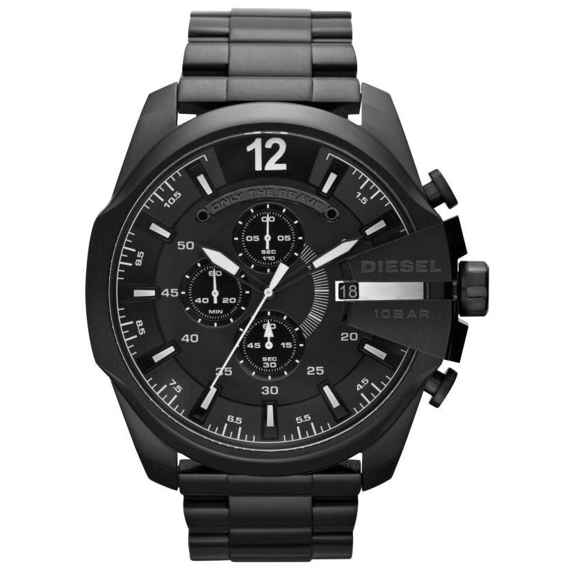 Diesel Dz4283 Men S Chronograph Mega Chief Black Pvd Watch