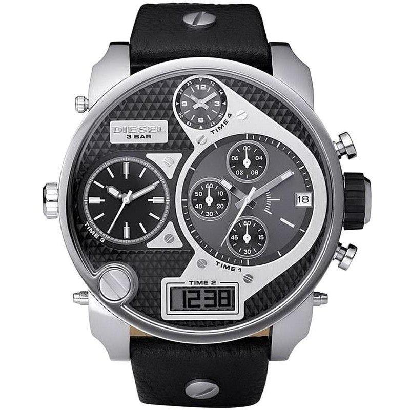 Diesel Dz7125 Men S Chronograph Big Daddy Silver Black Watch