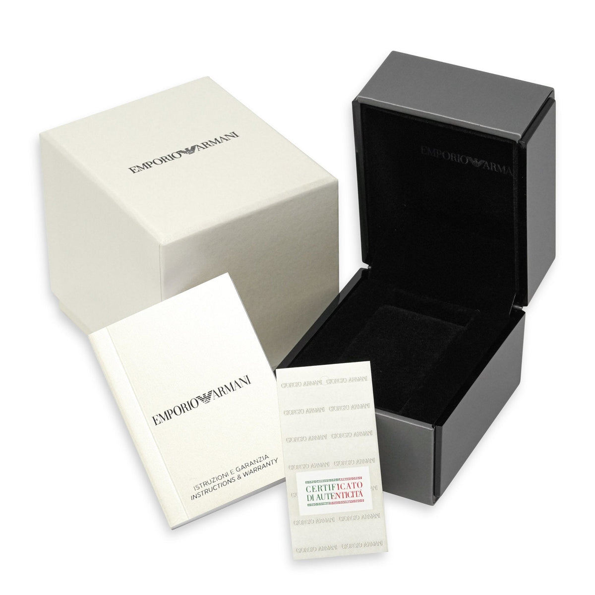 Emporio Armani Ar0390 Men S Chronograph Steel Watch