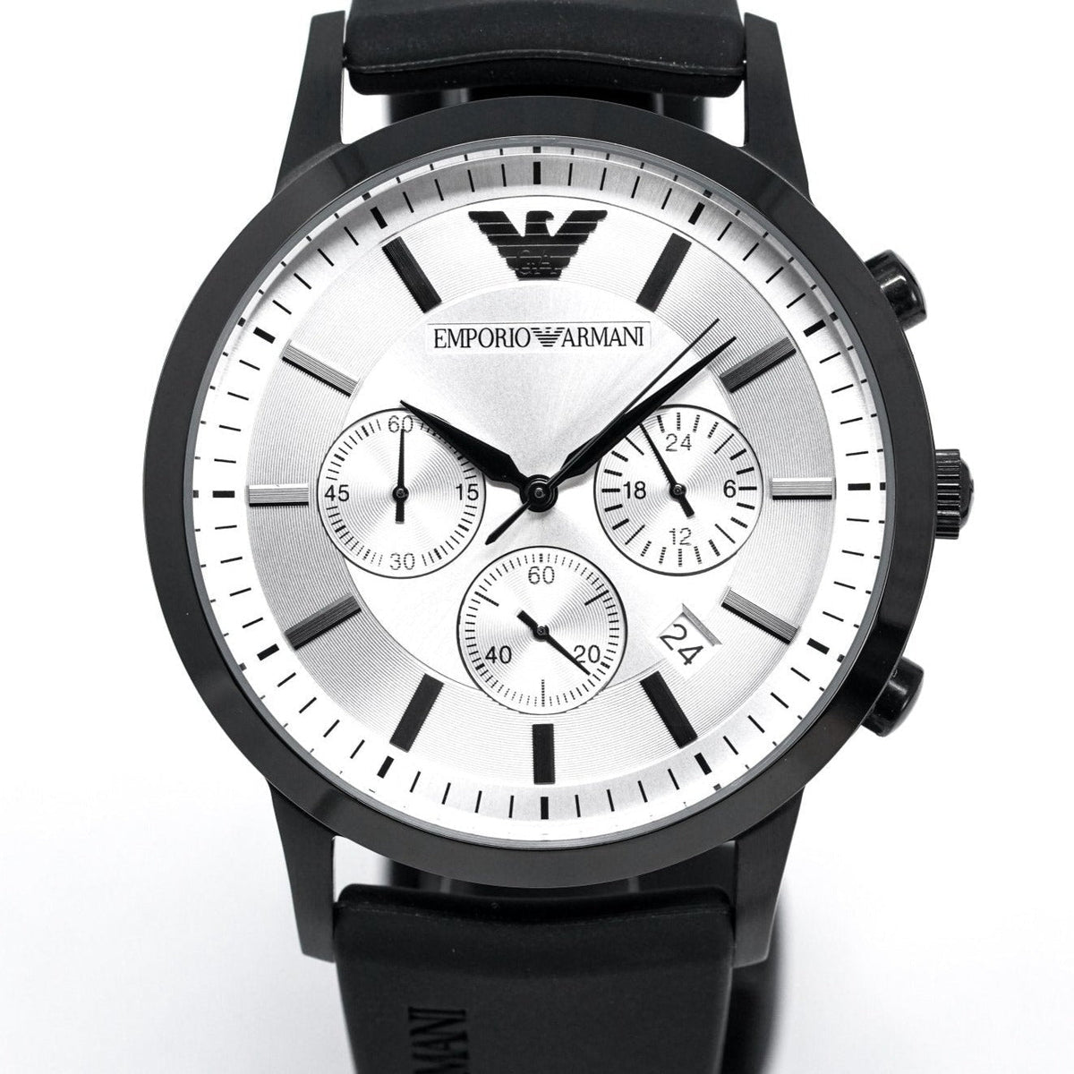 Emporio Armani Ar11048 Men S Luigi Chronograph Black Pvd Watch