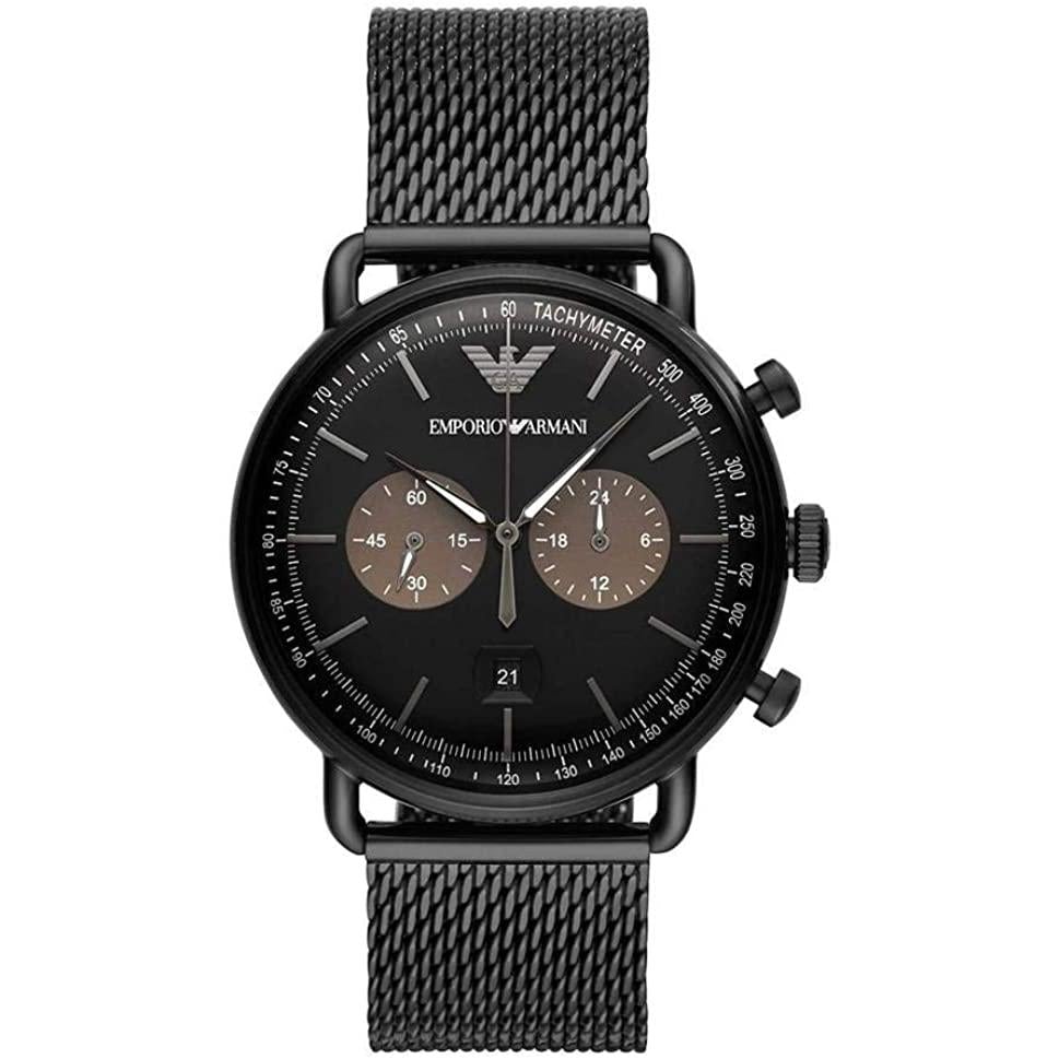 Emporio Armani Ar11142 Men S Aviator Black Watch