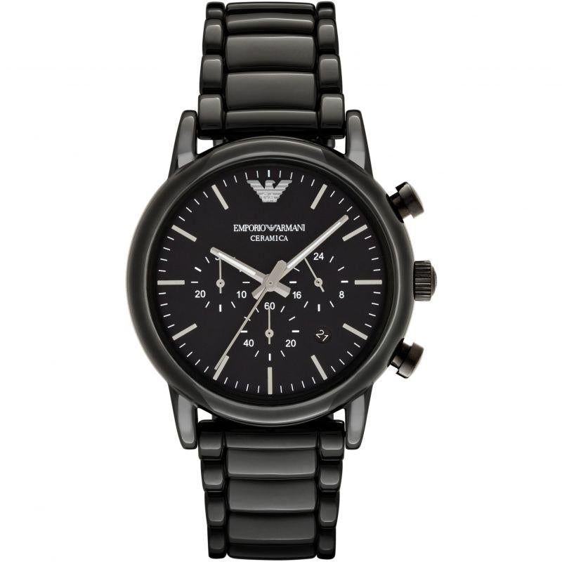 Emporio Armani Ar1507 Men S Black Chronograph Watch