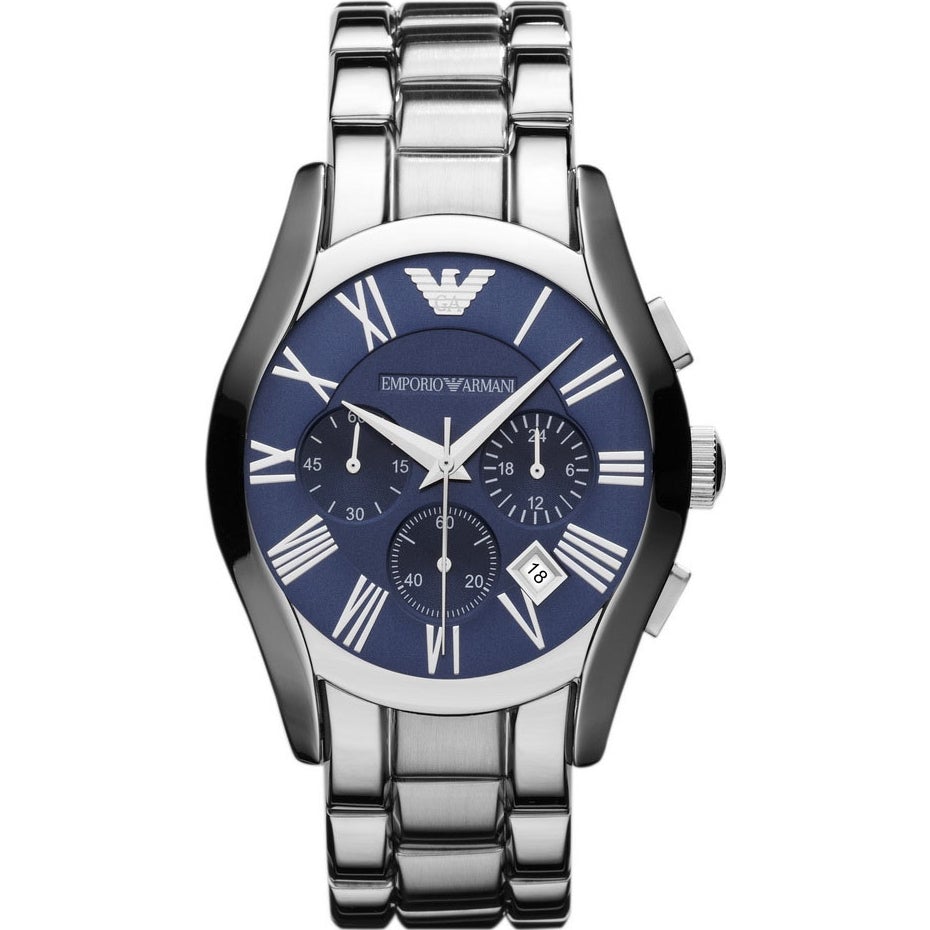 Emporio Armani Ar1635 Men S Blue Chronograph Watch