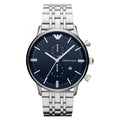 Emporio Armani Ar1648 Men S Silver Chronograph Watch