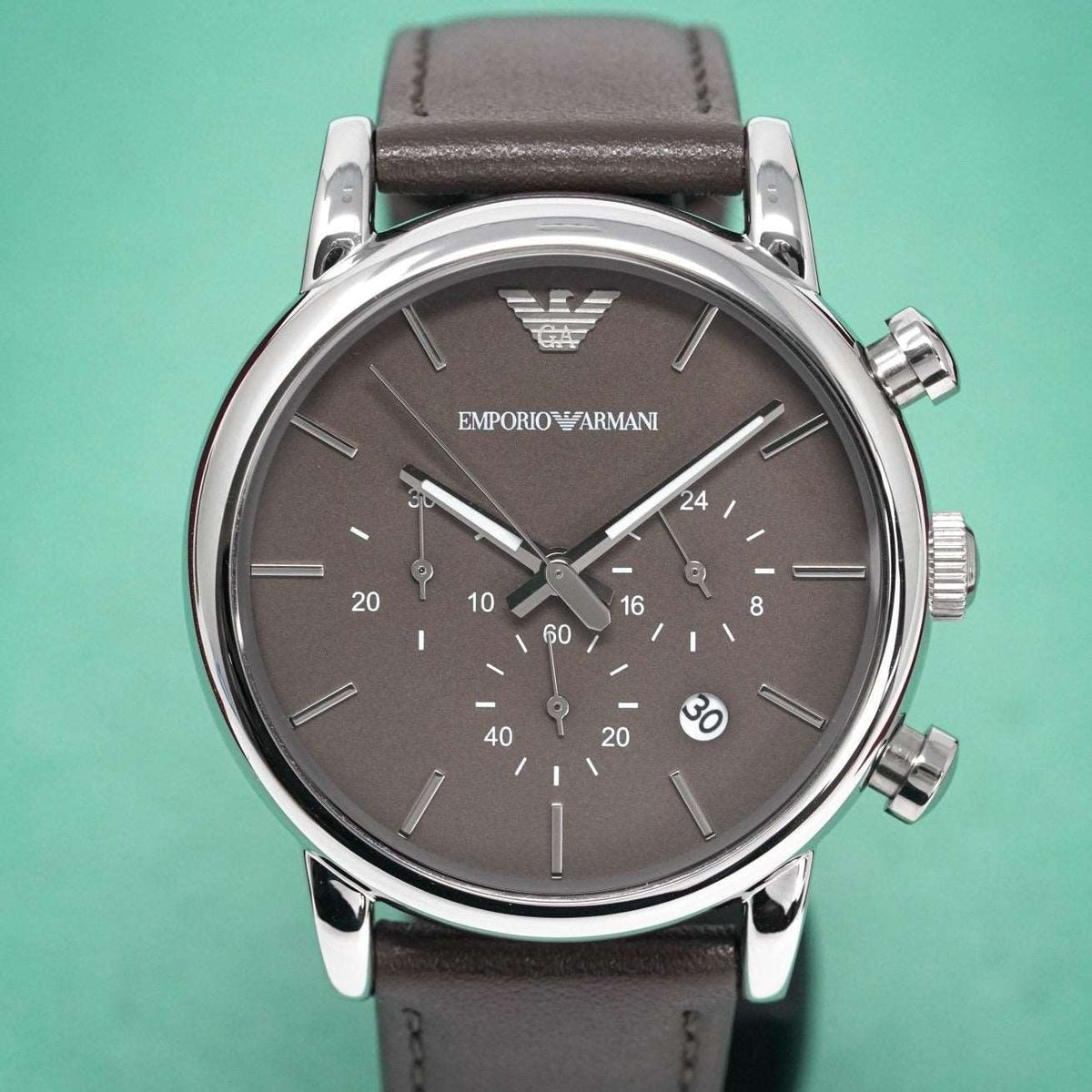 Emporio Armani Ar1734 Men S Luigi Chronograph Brown Watch