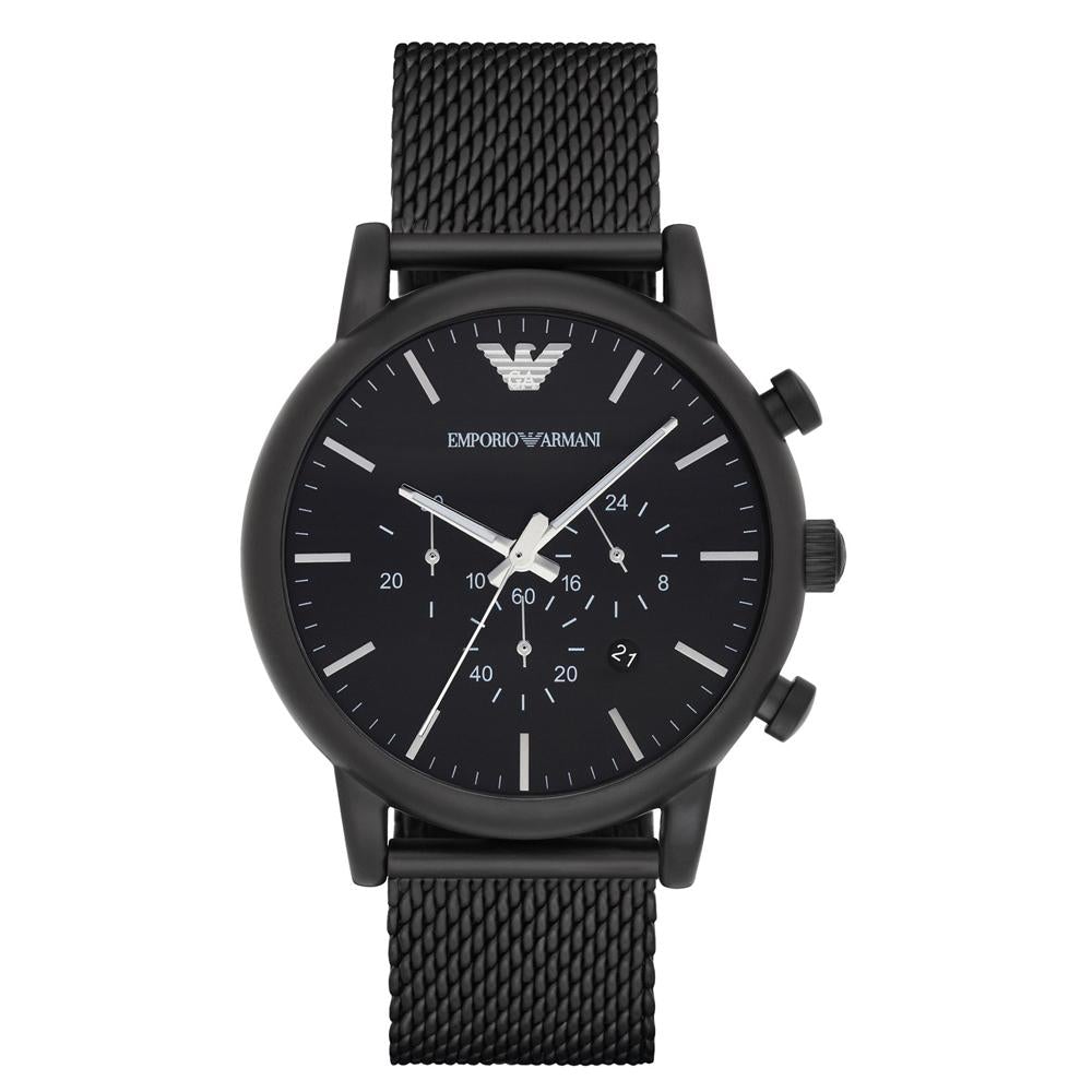 Emporio Armani Ar1968 Men S Black Chronograph Watch