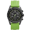 Emporio Armani Ar6115 Men S Sportivo Chronograph Green Watch