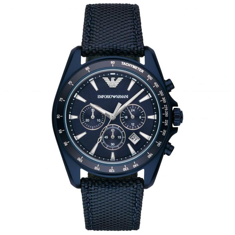 Emporio Armani Ar6132 Men S Blue Chronograph Watch