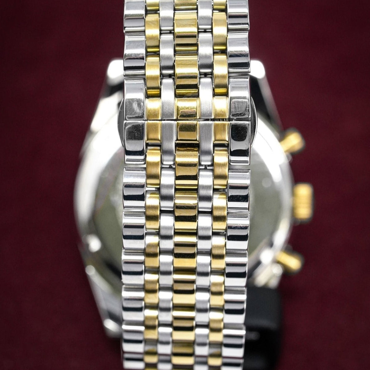 Emporio Armani Ar8030 Men S Tazio Chronograph Two Tone Watch