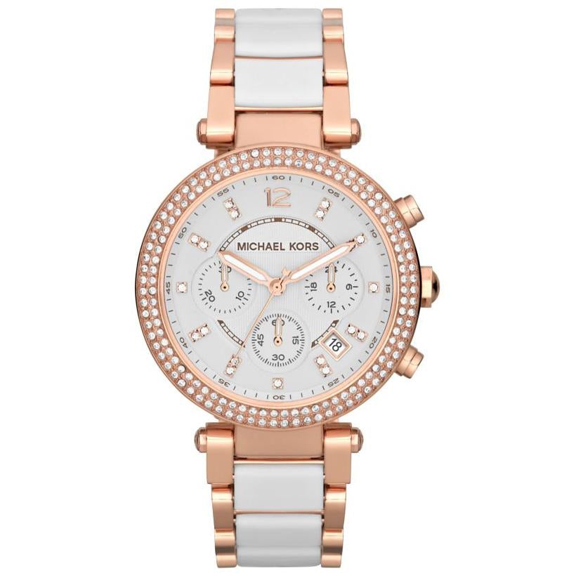 Michael Kors Mk5774 Ladies Parker Rose Gold Chronograph Watch