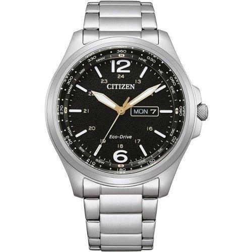 Citizen Eco Drive Watch Men S Black Dial Aw0110 82e