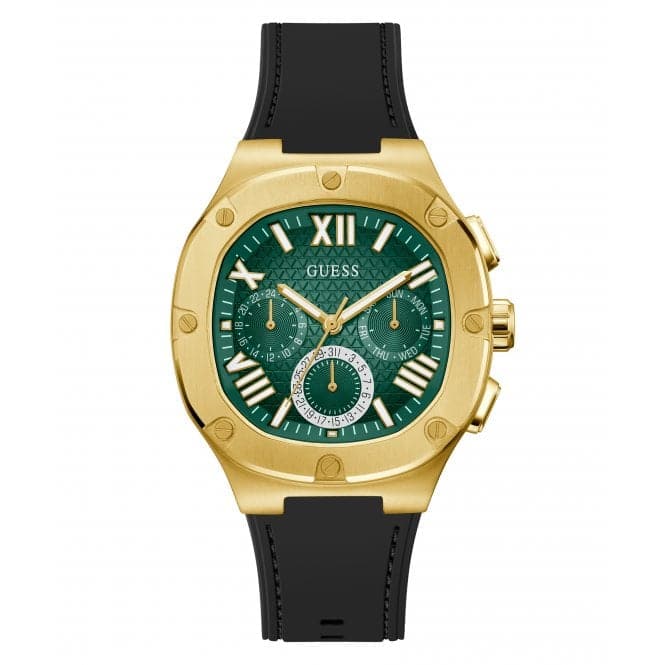 Guess Watches Gents Headline Gold Tone Watch Gw0571g3